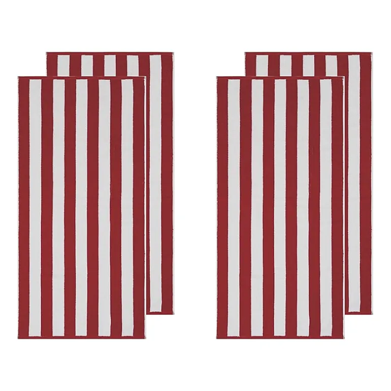 Oceanfront Resort Classic Cabana Stripe 4-pc. Beach Towel