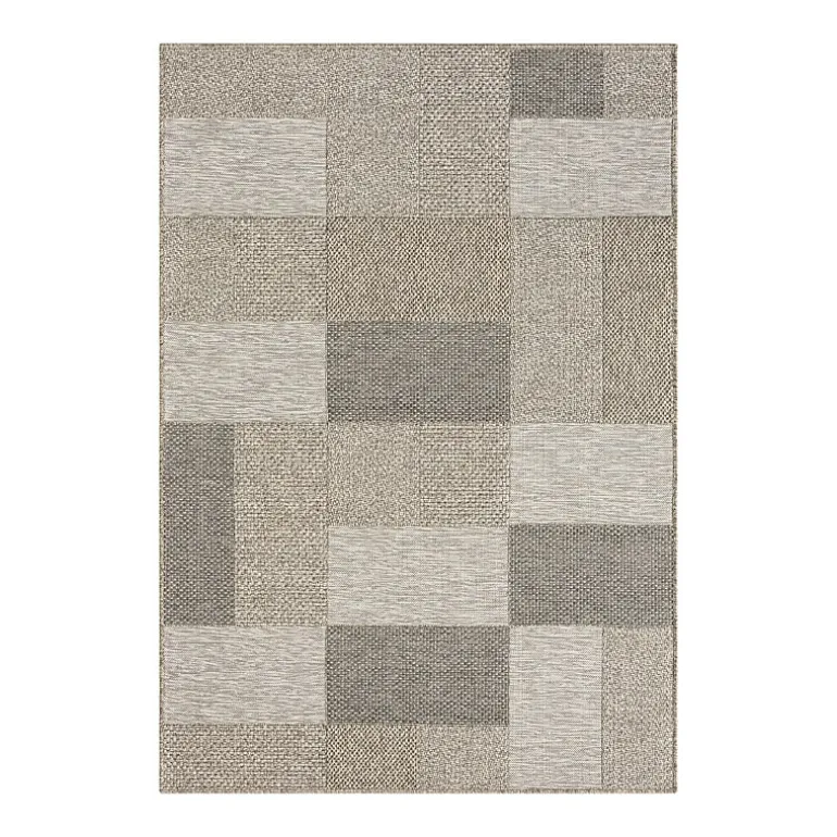 Odette Modern Color-Block Indoor Outdoor Rectangular Area Rug