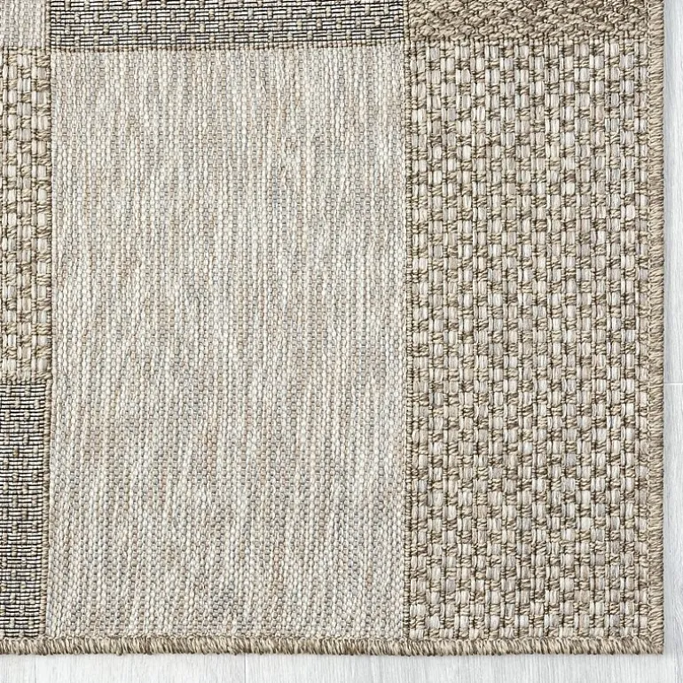Odette Modern Color-Block Indoor Outdoor Rectangular Area Rug