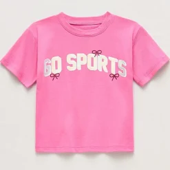 Okie Dokie Active Toddler & Little Girls Crew Neck Short Sleeve Regular Fit Graphic T-Shirt