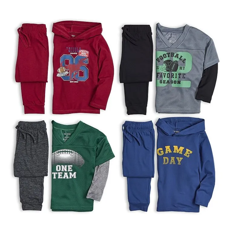 Okie Dokie Active Toddler & Little Boys Moisture Wicking Cuffed Regular Fit Jogger Pant