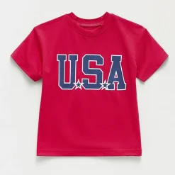 Okie Dokie Active Toddler & Little Boys Crew Neck Short Sleeve Regular Fit Graphic T-Shirt