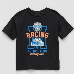Okie Dokie Active Toddler & Little Boys Crew Neck Short Sleeve Regular Fit Graphic T-Shirt