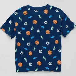 Okie Dokie Active Toddler & Little Boys Crew Neck Short Sleeve Regular Fit Graphic T-Shirt