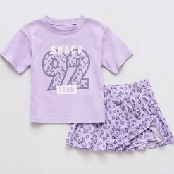 Okie Dokie Active Toddler & Little Girls 2-pc. Skort Set
