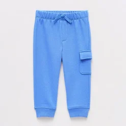 Okie Dokie Baby Boys Cinched Regular Fit French Terry Pull-On Pant