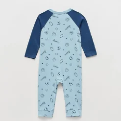 Okie Dokie Baby Boys Crew Neck Long Sleeve Jumpsuit