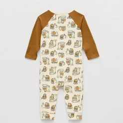 Okie Dokie Baby Boys Crew Neck Long Sleeve Jumpsuit