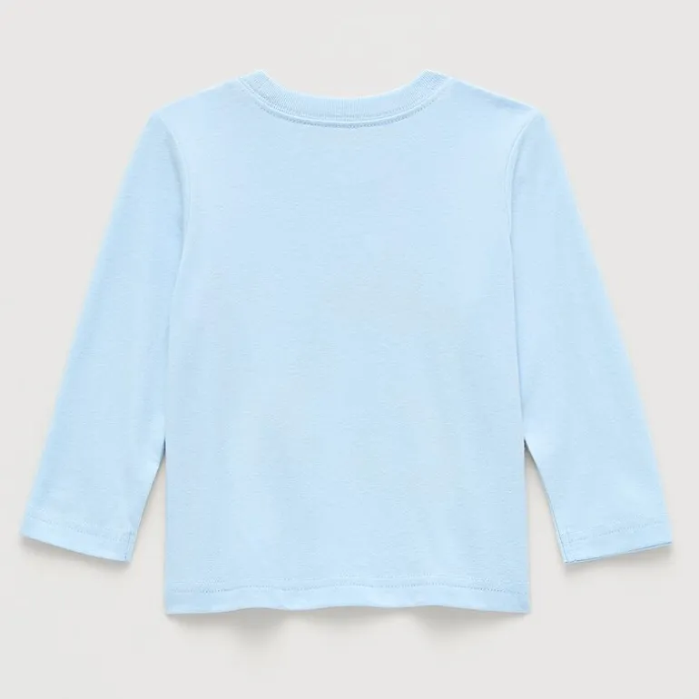 Okie Dokie Baby Boys Crew Neck Long Sleeve Regular Fit Graphic T-Shirt