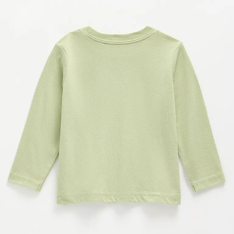 Okie Dokie Baby Boys Crew Neck Long Sleeve Regular Fit Graphic T-Shirt