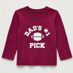 Okie Dokie Baby Boys Crew Neck Long Sleeve Regular Fit Graphic T-Shirt