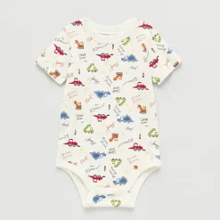 Okie Dokie Baby Boys Crew Neck Short Sleeve Bodysuit