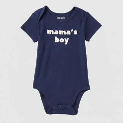 Okie Dokie Baby Boys Crew Neck Short Sleeve Rib Bodysuit