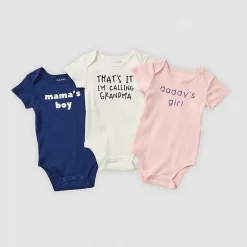Okie Dokie Baby Boys Crew Neck Short Sleeve Rib Bodysuit