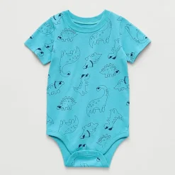 Okie Dokie Baby Boys Crew Neck Short Sleeve Bodysuit