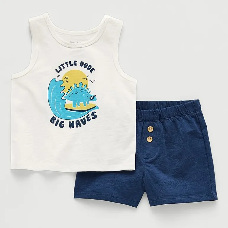 Okie Dokie Baby Boys 2-pc. Short Set