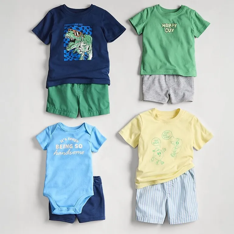 Okie Dokie Baby Boys Pull-On Short