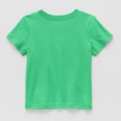 Okie Dokie Baby Boys Round Neck Short Sleeve Regular Fit Graphic T-Shirt