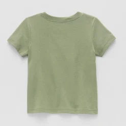Okie Dokie Baby Boys Round Neck Short Sleeve Regular Fit Graphic T-Shirt