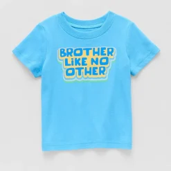 Okie Dokie Baby Boys Round Neck Short Sleeve Regular Fit Graphic T-Shirt