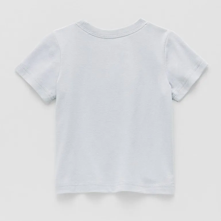 Okie Dokie Baby Boys Round Neck Short Sleeve Regular Fit Graphic T-Shirt