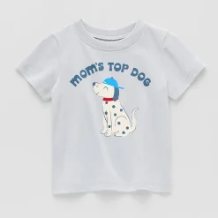 Okie Dokie Baby Boys Round Neck Short Sleeve Regular Fit Graphic T-Shirt