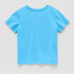 Okie Dokie Baby Boys Round Neck Short Sleeve Regular Fit Graphic T-Shirt