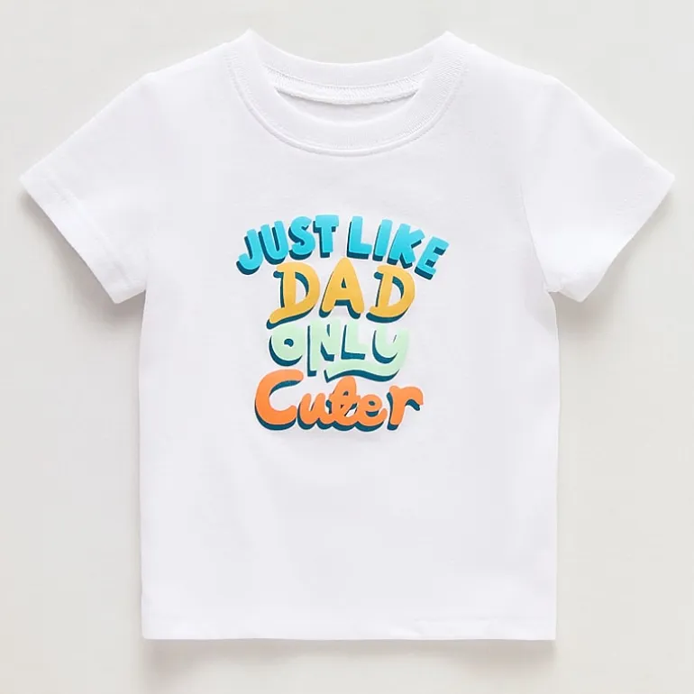 Okie Dokie Baby Boys Round Neck Short Sleeve Regular Fit Graphic T-Shirt