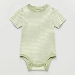 Okie Dokie Baby Boys Round Neck Short Sleeve Bodysuit