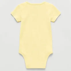 Okie Dokie Baby Boys Round Neck Short Sleeve Rib Bodysuit