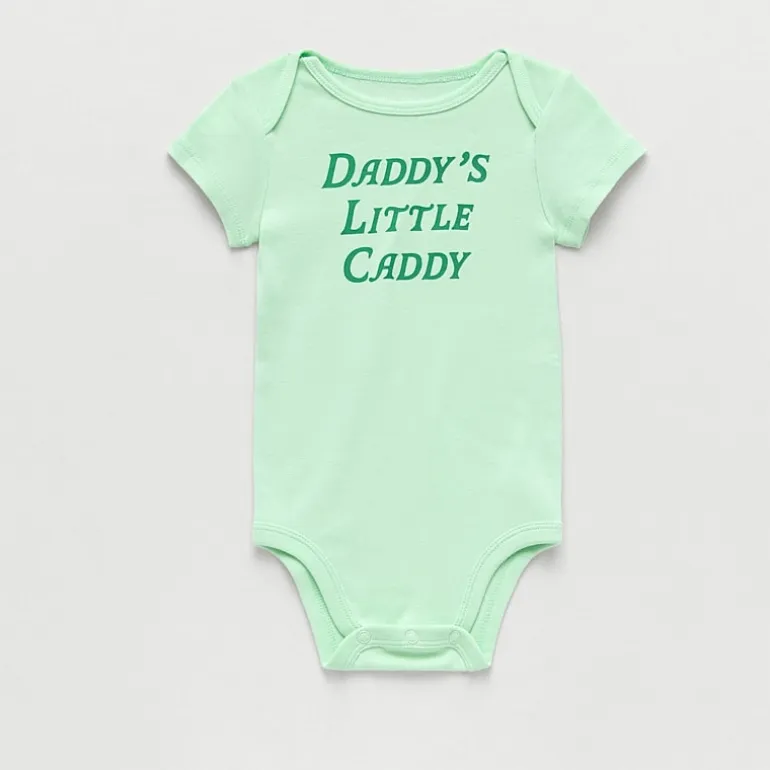 Okie Dokie Baby Boys Round Neck Short Sleeve Rib Bodysuit