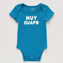 Okie Dokie Baby Boys Round Neck Short Sleeve Rib Bodysuit