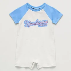 Okie Dokie Baby Boys Short Sleeve Romper