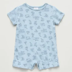 Okie Dokie Baby Boys Short Sleeve Romper