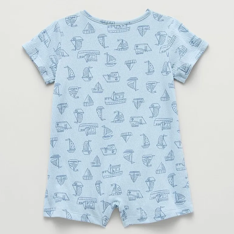 Okie Dokie Baby Boys Short Sleeve Romper