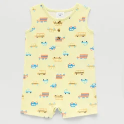 Okie Dokie Baby Boys Sleeveless Romper