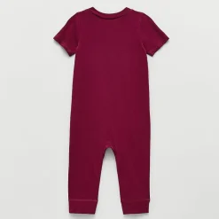 Okie Dokie Baby Boys V Neck Short Sleeve Jumpsuit
