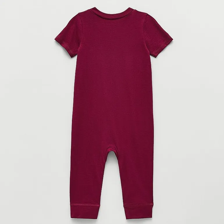 Okie Dokie Baby Boys V Neck Short Sleeve Jumpsuit