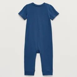Okie Dokie Baby Boys V Neck Short Sleeve Jumpsuit