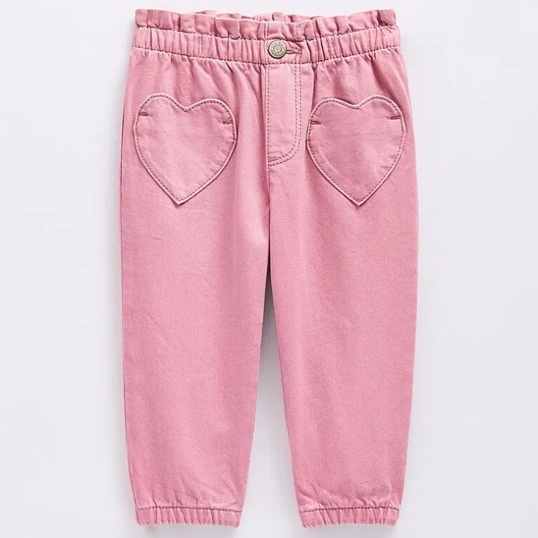 Okie Dokie Baby Girls Adjustable Waist Jogger Jean