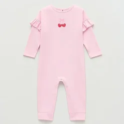Okie Dokie Baby Girls Crew Neck Long Sleeve Jumpsuit