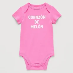 Okie Dokie Baby Girls Crew Neck Short Sleeve Rib Bodysuit