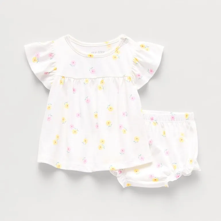 Okie Dokie Baby Girls Flutter 2-pc. Dress Set