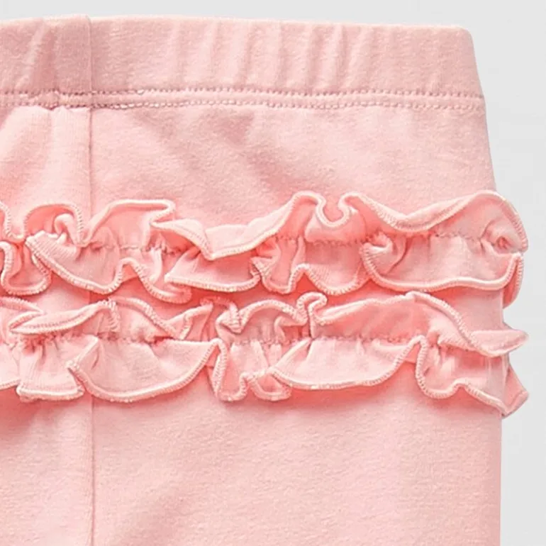 Okie Dokie Baby Girls Full Length Ruffle Back Leggings