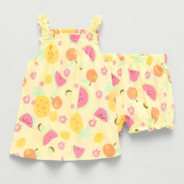 Okie Dokie Baby Girls 2-pc. Dress Set