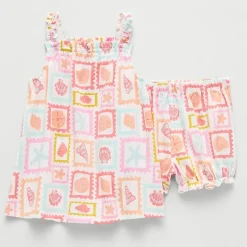 Okie Dokie Baby Girls 2-pc. Dress Set