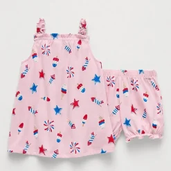 Okie Dokie Baby Girls 2-pc. Dress Set