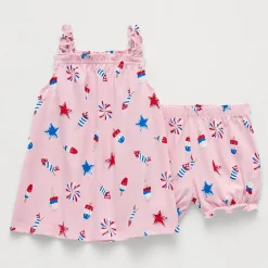 Okie Dokie Baby Girls 2-pc. Dress Set
