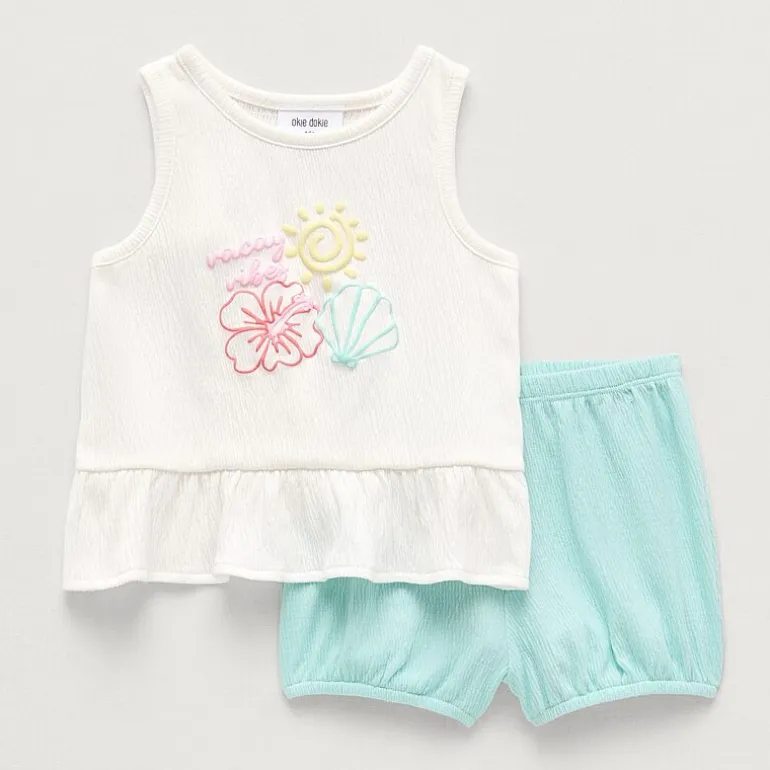 Okie Dokie Baby Girls 2-pc. Short Set