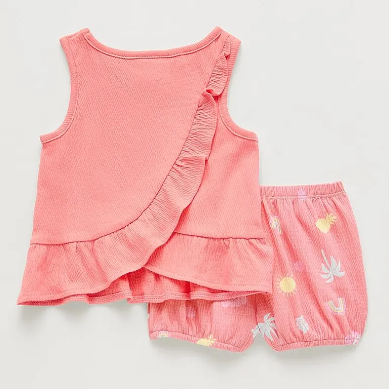 Okie Dokie Baby Girls 2-pc. Short Set